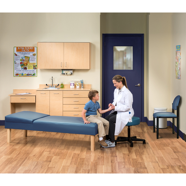 Clinton School Nurse Ready Room, Laminate Dark Cherry, GunMetal (2135) 3620-27-RR-1DC-3GM